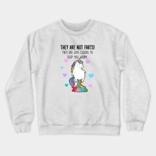 Funny Unicorn Farting Rainbow Crewneck Sweatshirt